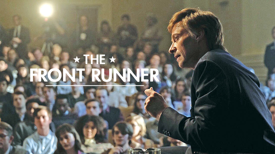 The Front Runner 2018 Movie Trailer Banner starring Hugh Jackman
